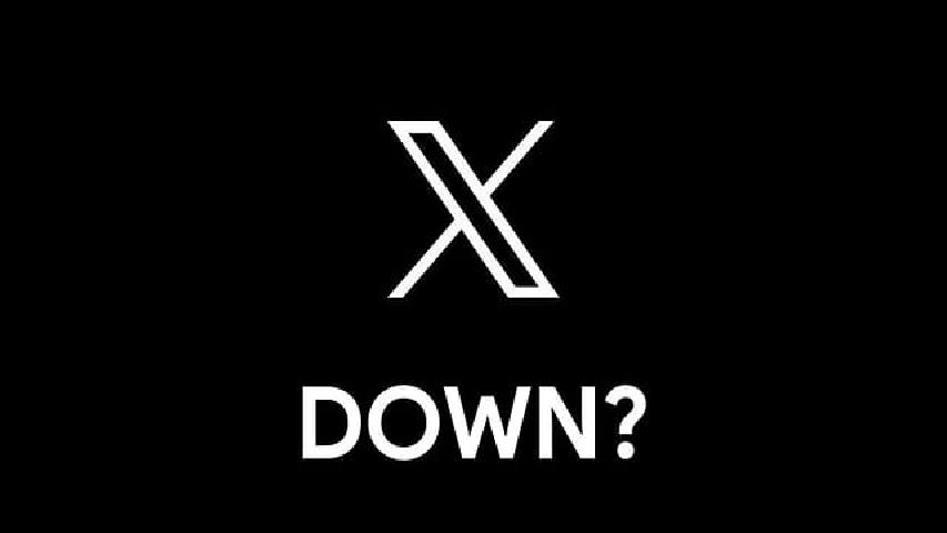 X is down